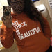 Color-Orange-Plus Size Fall Winter Solid Color Letter Graphic Printing Hooded Sweatshirt Coat-Fancey Boutique