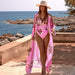 Women One Piece Swimsuit Two Piece Set Long Sleeve Mesh Blouse Sexy Printed Swimsuit-Swimsuit-Fancey Boutique