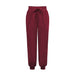 Color-Wine Red-Spring Summer Women Clothing Solid Color Rayon Comfort Casual Trousers Drawstring Elastic Waist Harem Pants-Fancey Boutique