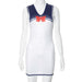Color-White-Women Clothing Summer Color Contrast Sleeveless Bow Dress-Fancey Boutique