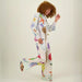 Satin Printed Personalized Graffiti Casual Shirt Trousers Two Piece Suit Amplified craft-Fancey Boutique