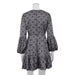 Early Spring Retro Ethnic round Neck Slim Fit Printed Graduation Dress Tea Break French Long Sleeve Dress for Women-Fancey Boutique