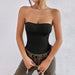 Spring Summer Sexy Knitted Slim Fit Slimming Party Photo Tube Top-Fancey Boutique