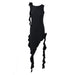 Explosion Wear Sexy Blouse Dress Jellyfish Flounced-Black-Fancey Boutique