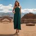 Summer Women Solid Color Long Sling Jumpsuit-Fancey Boutique