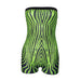 Women Clothing Summer Striped Printed Sleeveless Off Neck Tube Top Woolen Romper-Green-Fancey Boutique