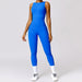 Color-Ball Pen Blue-Tight Back Yoga Jumpsuit Sports Fitness Hollow Out Cutout Hip Lifting Yoga Jumpsuit Women-Fancey Boutique