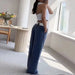 Casual Polo Collar Sleeveless Loose Solid Color Trousers Two Piece Set-Fancey Boutique