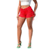 Color-Red-Summer Casual High Waist Stretch Plus Size Ripped Washed Retro Denim Shorts for Women-Fancey Boutique