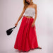 Elegant Bud Long Skirt Women Clothing Solid Color Tied Bow Casual Skirt Umbrella Skirt-Fancey Boutique