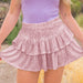 Color-Pink-Sexy Sequin Skirt Women Autumn Sexy Skirt Solid Color Pleated Skirt-Fancey Boutique