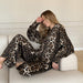 Color-Multi-Leopard Print Printed Loose Long Sleeves Comfortable Trousers Two Piece Ladies Homewear-Fancey Boutique