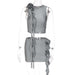 Color-Gray-3D Rose Summer Women Clothing Simple Sleeveless Slim-Fit Tank Top Skinny Short Hip Skirt Two-Piece Set-Fancey Boutique