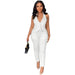 Color-White-Women Clothing Spring Summer Casual Vest Pants Two Piece Set-Fancey Boutique