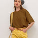 Summer Clothes T Shirt Women Cotton Basic Loose Top Soft T Shirt-Coffee-Fancey Boutique