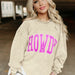 Color-Apricot-Letter Graphic Printing Casual Sweatshirt Women Solid Color Loose Round Neck Pullover Long Sleeve Top Women-Fancey Boutique