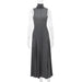 Summer Socialite Adult Lady like Woman Elegant Stand Collar Sleeveless Dress Women-Gray-Fancey Boutique