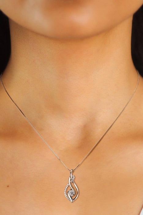 Moissanite 925 Sterling Silver Necklace-Fancey Boutique