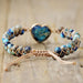 Handmade Heart Shape Natural Stone Bracelet-Fancey Boutique