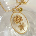 Flower Shell Pendant Copper Necklace-Fancey Boutique