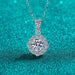 1 Carat Moissanite 925 Sterling Silver Necklace-One Size-Fancey Boutique