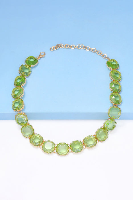 Zinc Alloy Resin Necklace-Fancey Boutique