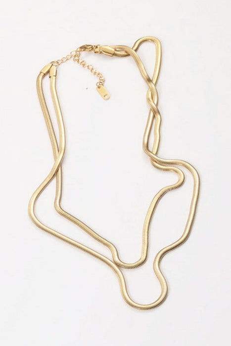 Gold Plated Necklace-One Size-Fancey Boutique