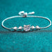 1 Carat Moissanite Heart Bracelet-One Size-Fancey Boutique