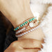Crystal & Opal Triple-Layered Beaded Bracelet-One Size-Fancey Boutique