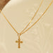 Cross Pendant Titanium Steel Necklace-One Size-Fancey Boutique
