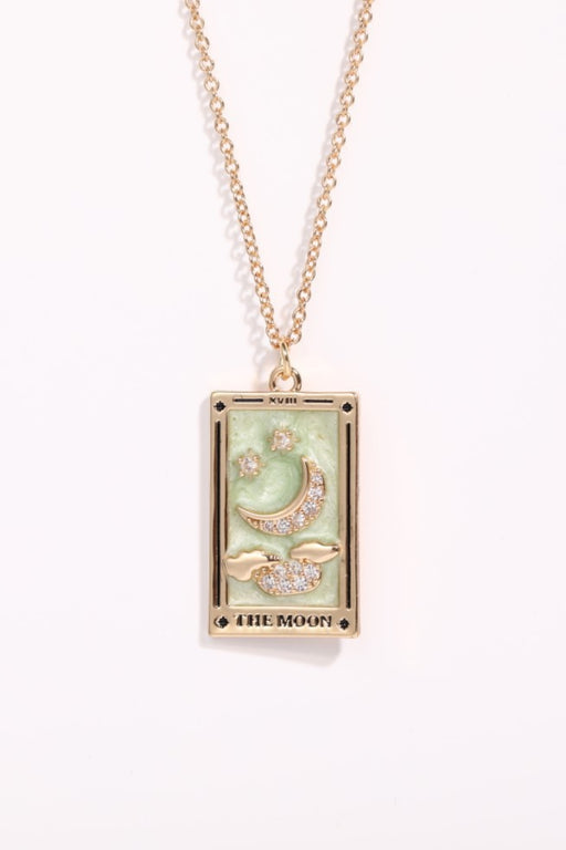 Tarot Card Pendant Stainless Steel Necklace-One Size-Fancey Boutique