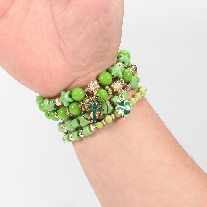 Beaded Soft Pottery Charm Bracelet-Fancey Boutique