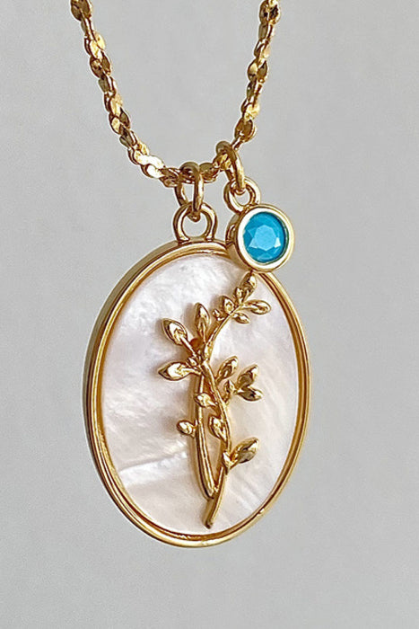 Flower Shell Pendant Copper Necklace-Fancey Boutique