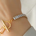 Zircon Titanium Steel Closure Bracelet-Fancey Boutique