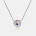 Inlaid Zircon Pendant 925 Sterling Silver Necklace-Fancey Boutique