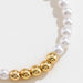 Gold-Plated Pearl Copper Bracelet-Fancey Boutique
