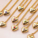 Zircon Heart Shape 14K Gold-Plated Pendant Necklace-Fancey Boutique