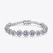 925 Sterling Silver 10.4 Carat Moissanite Bracelet-One Size-Fancey Boutique