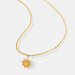 Titanium Steel Sun Shape Pendant Necklace-One Size-Fancey Boutique