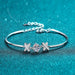 Adored Happy State of Mind 1 Carat Moissanite Bracelet-One Size-Fancey Boutique