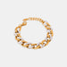 Zircon Titanium Steel Chunky Chain Bracelet-One Size-Fancey Boutique