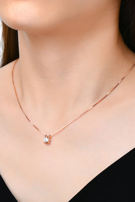 Moissanite 925 Sterling Silver Necklace-Fancey Boutique