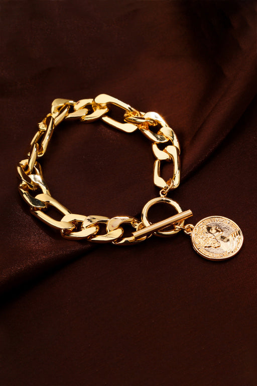 Chunky Chain Toggle Clasp Bracelet-Fancey Boutique