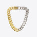 Two-Tone Chunky Chain Bracelet-One Size-Fancey Boutique
