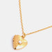 Zircon Heart Shape 14K Gold-Plated Pendant Necklace-Fancey Boutique