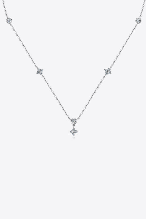 Moissanite 925 Sterling Silver Necklace-Fancey Boutique