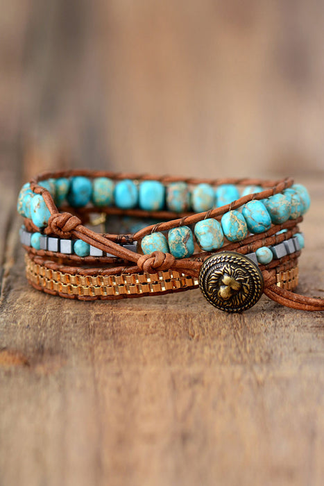 Handmade Natural Stone Copper Bracelet-Fancey Boutique