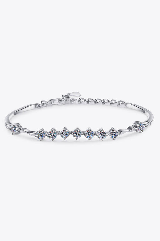 Moissanite 925 Sterling Silver Bracelet-One Size-Fancey Boutique