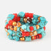 Layered Turquoise Bracelet-One Size-Fancey Boutique