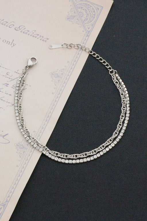 Double-Layered Stainless Steel Bracelet-One Size-Fancey Boutique